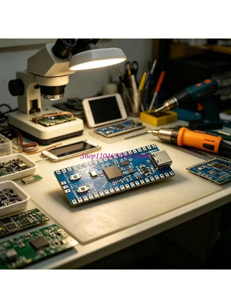 RP2350A Controller Board with Type C Connection, Status Light, Side Contact Layout and Project Integration Support for Study Use