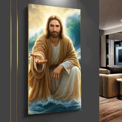 Large 5D Diamond Painting Kit Religious Jesus Mary Virgin Full Diamond Embroidery Handmade DIY Mosaic Home Decoration Adult Gift