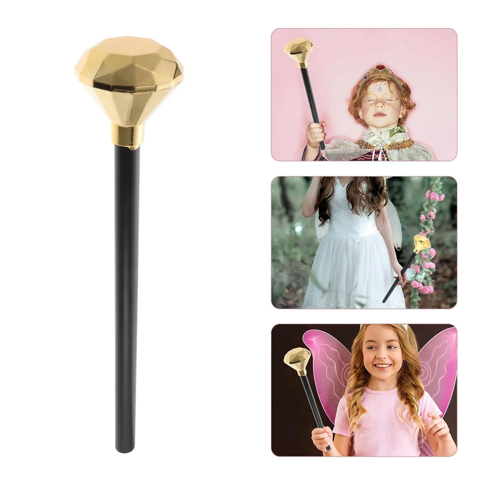 Plastic Toy Toy Halloween Costume Prop Halloween Costume Prop Kids Scepter Diamond Scepter Pillar