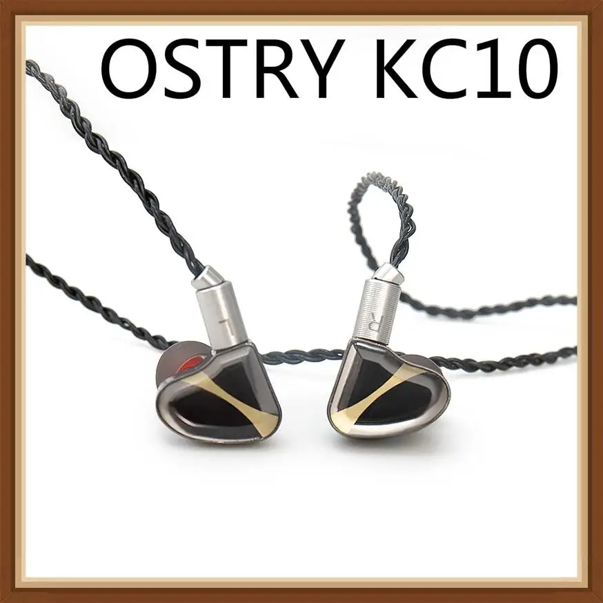 OSTRY KC10 Double Dynamic 2DD Balanced In Ear Monitor HiFi Music Stage Studio Musician Bas Stereo Audiophile Earphones Earbuds