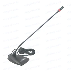 Gooseneck Meetting Microphone Desktop Conference Microphone Hypercardioid Condenser Microphone for Speech Broadcast Notification