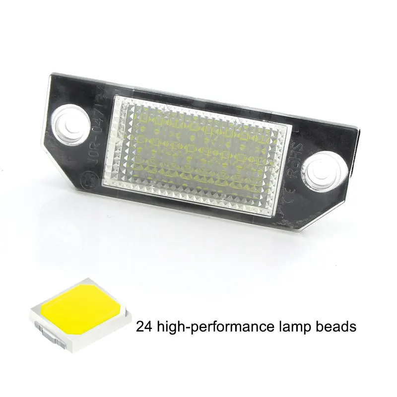 DC 12V Auto Led Kentekenplaat Lamp 6W 24 Led Wit Licht Geschikt Voor Ford Voor Focus 2 C-Max