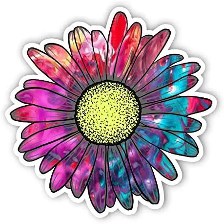 Junkie Graphics Daisy Flower Modeling Decal Motocross Racing Laptop Helmet Trunk Wall Vinyl Car Sticker Die Cutting