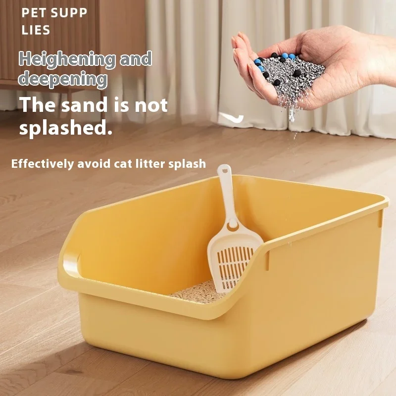 Fully Semi-enclosed Cat Litter Box, Fully Oversized, Anti-splash with Sand, Special Small Kitten Toilet Supplies