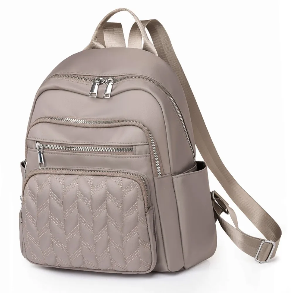 

Waterproof Oxford Cloth Backpacks Durable Large Capacity Nylon Travel Backpacks Square Fashionable Design
