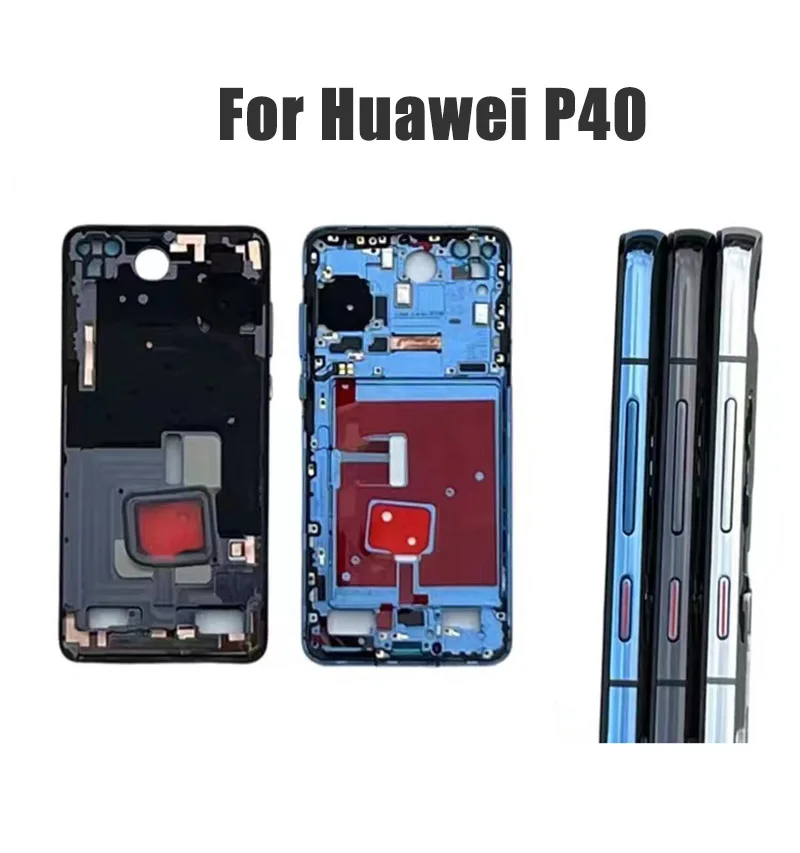 Original Middle Frame Repair For Huawei P40 Pro P40Pro+ Plus Bezel Housing Chassis Shell LCD Display Plate Holder Replacement