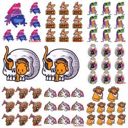 10PCS Wholesale Cartoon Animals Patch Appliques Embroidered Patches For Clothing Stickers Cute Badges Fusible Patches On Clothes