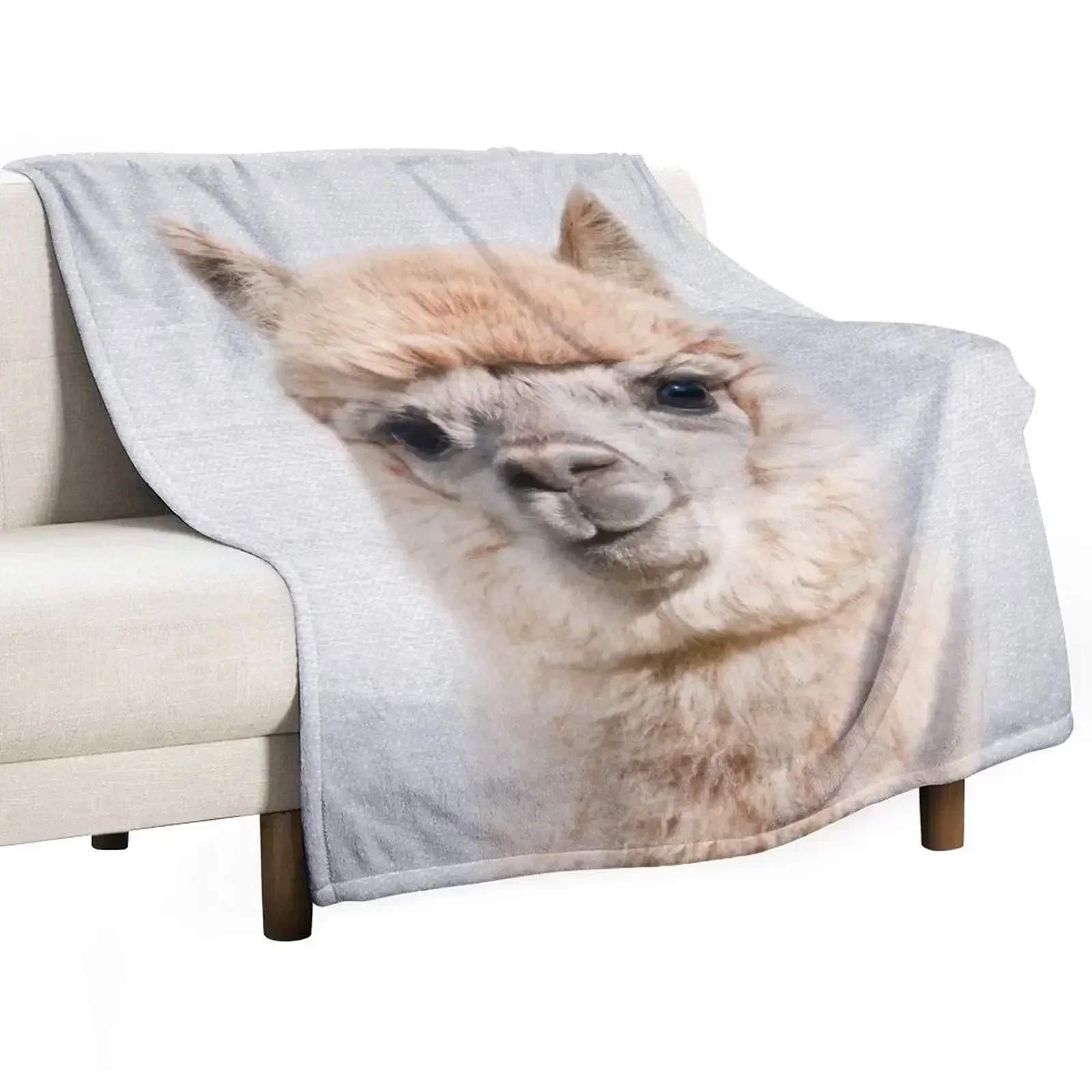 

Alpaca - Colorful Throw Blanket Soft Comfort Blanket for Reading Watching TV