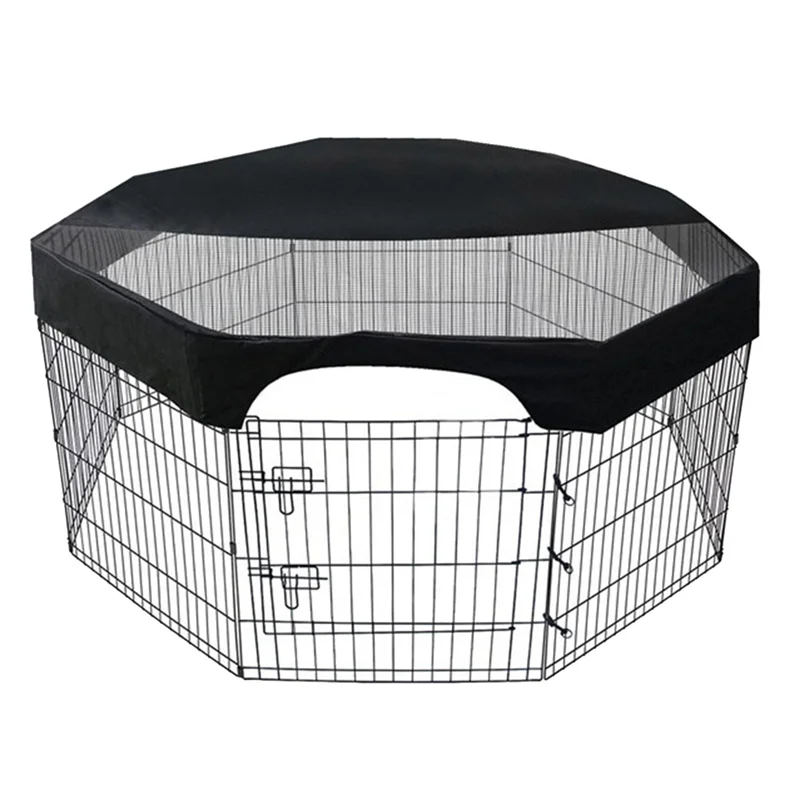 A67P-Octagon Pet Playpen Cover Mesh Pet Playpen Cover Puppy Cat Fence Cage Covers 24 Inches