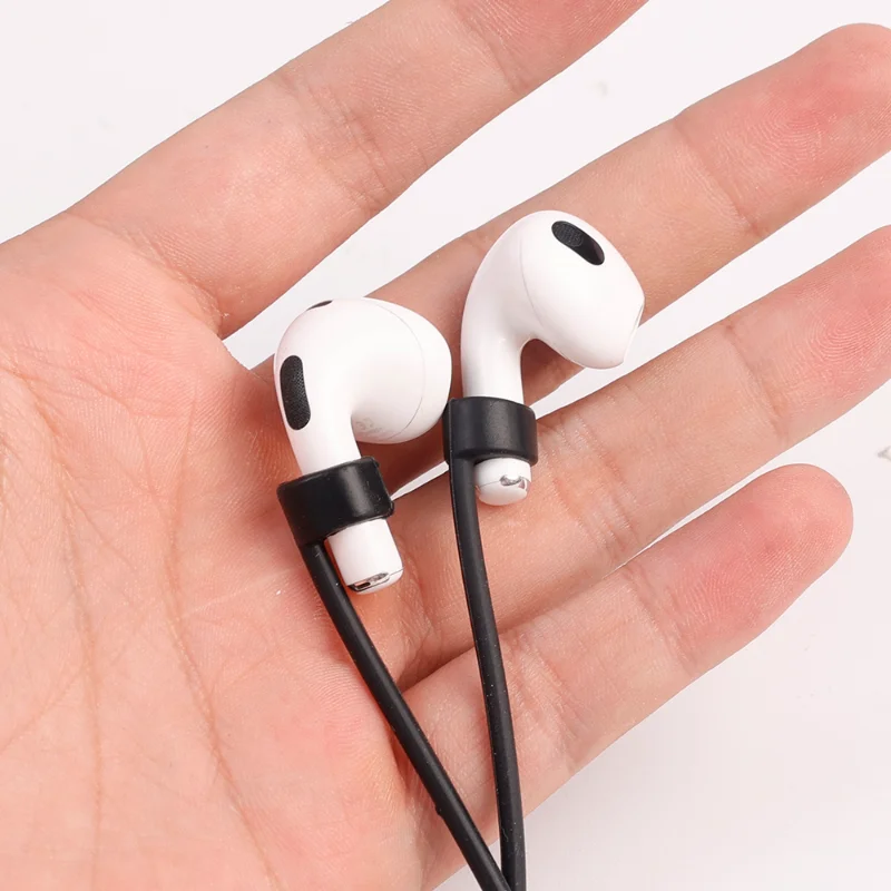 Universal Wireless Bluetooth Earphone Anti-Lost Silicone Lanyard Strap Removable Anti-drop Hanging Neck Rope for Apple Airpods