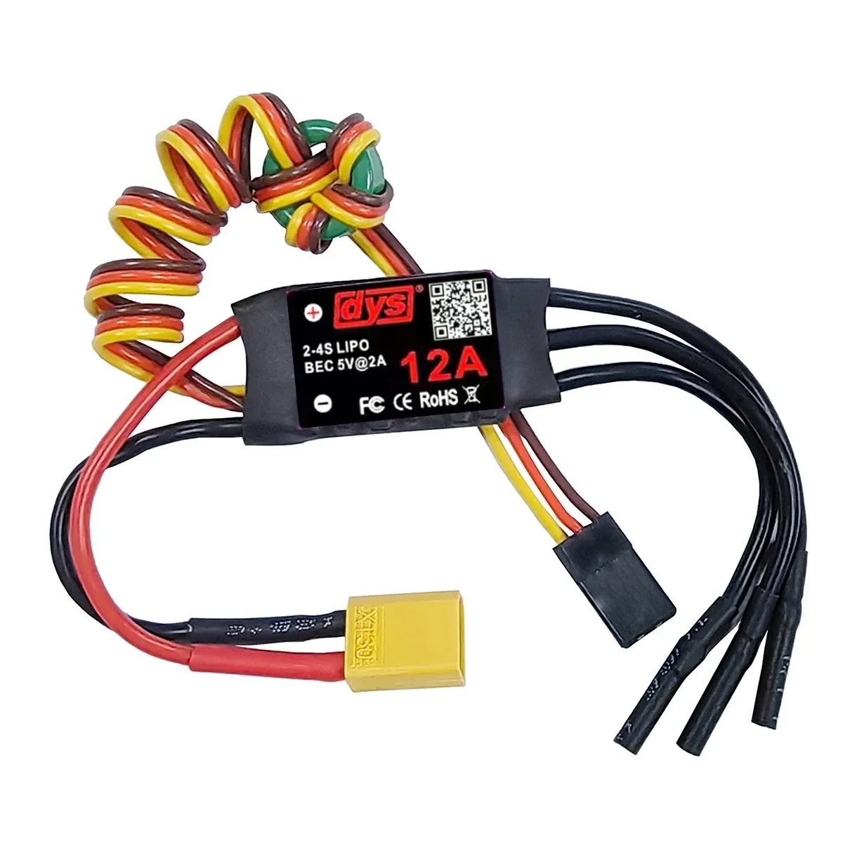 

DYS 12A 20A 30A 40A 50A 60A 80A 100A 2-6S Brushless ESC With 5V/6A BEC For RC fixed-wing aircraft helicopter