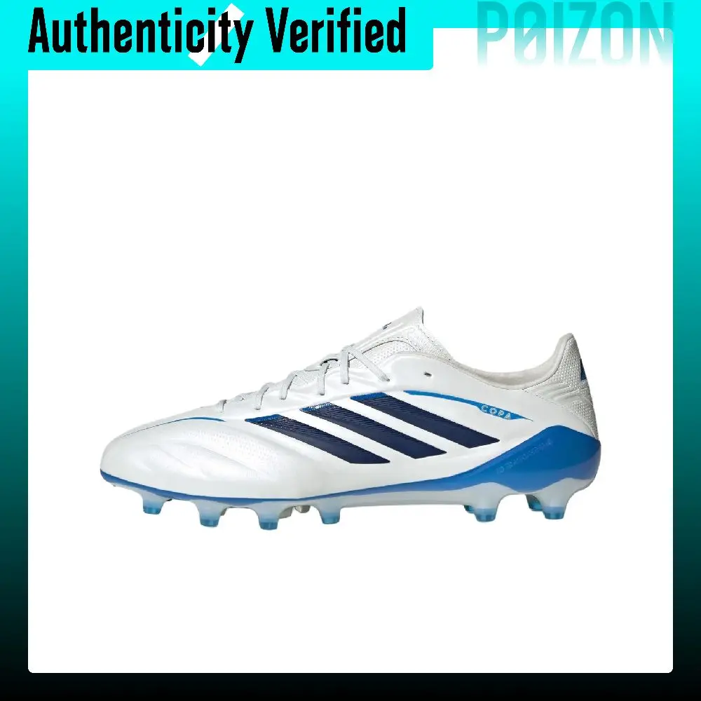 Adidas Copa Pure.4 Soccer Shoes Unisex White Metal/Dark Blue/Laser Bright Blue KI0613