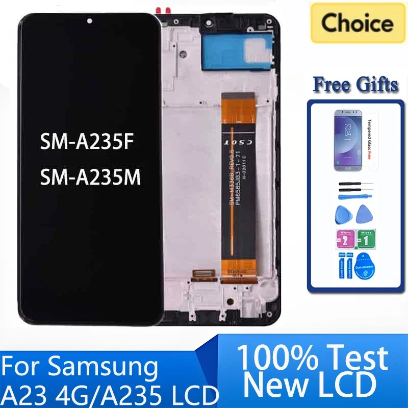 6.6'' For Samsung A23 A235 A235M SM-A235F/DS LCD Display Touch Screen Digitizer Assembly For Samsung A235F LCD