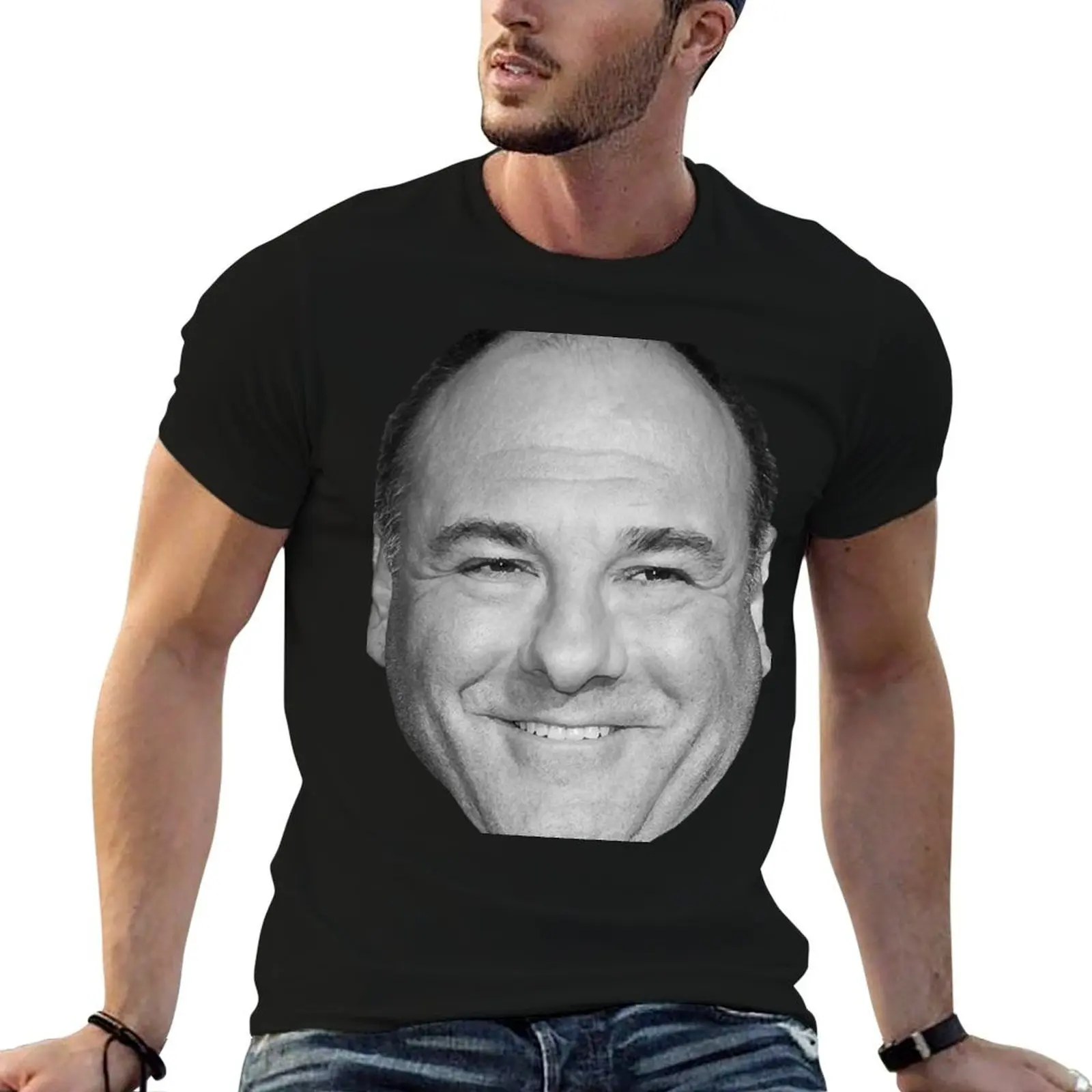 James Gandolfini T-Shirt cotton graphic tees vintage t shirts sweat shirts, men