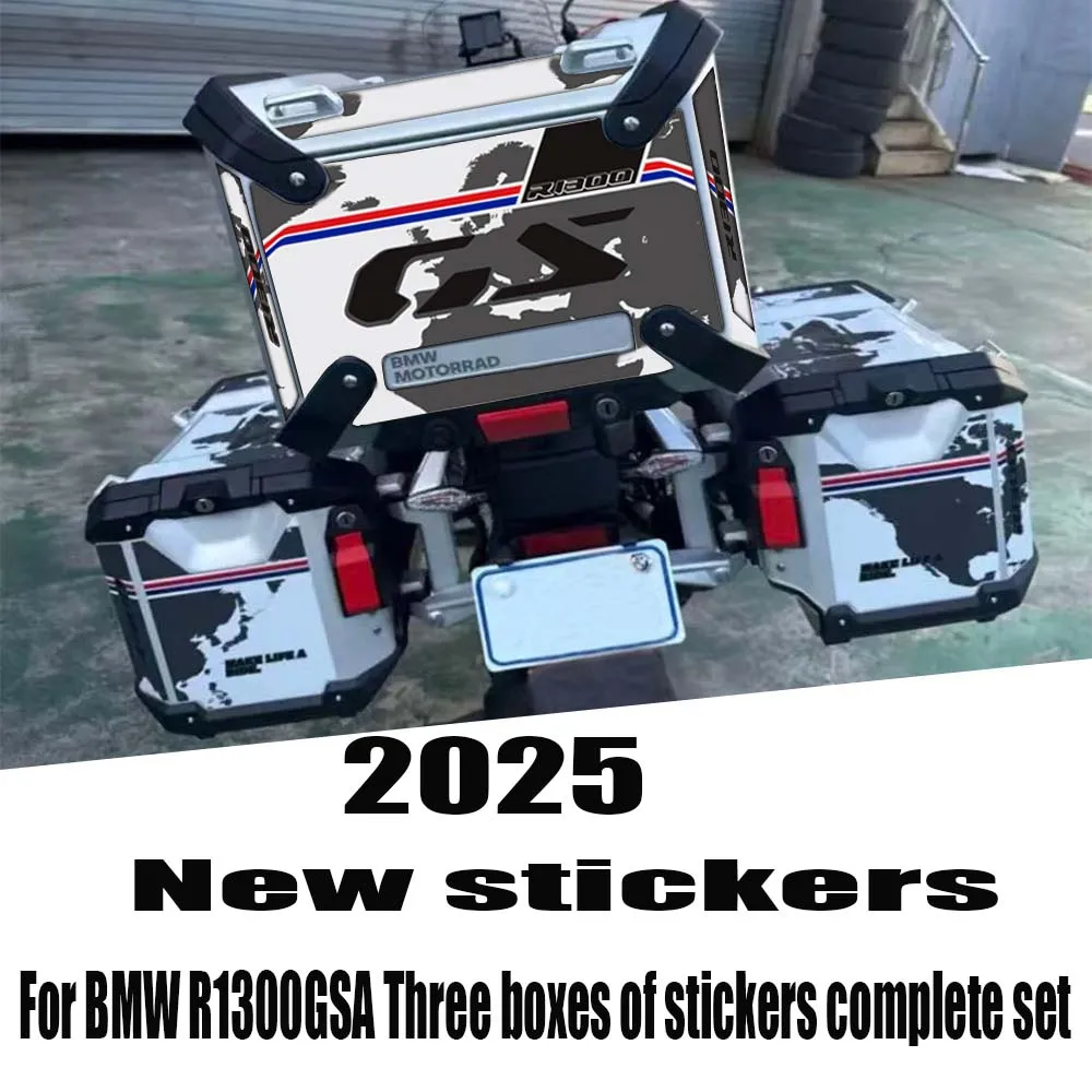 

For BMW R1300GS R1300GSA ADV Adventure Rallye Luggage carrier Trunk Luggage Panniers Aluminium Cases New Stickers R1300 GS GSA