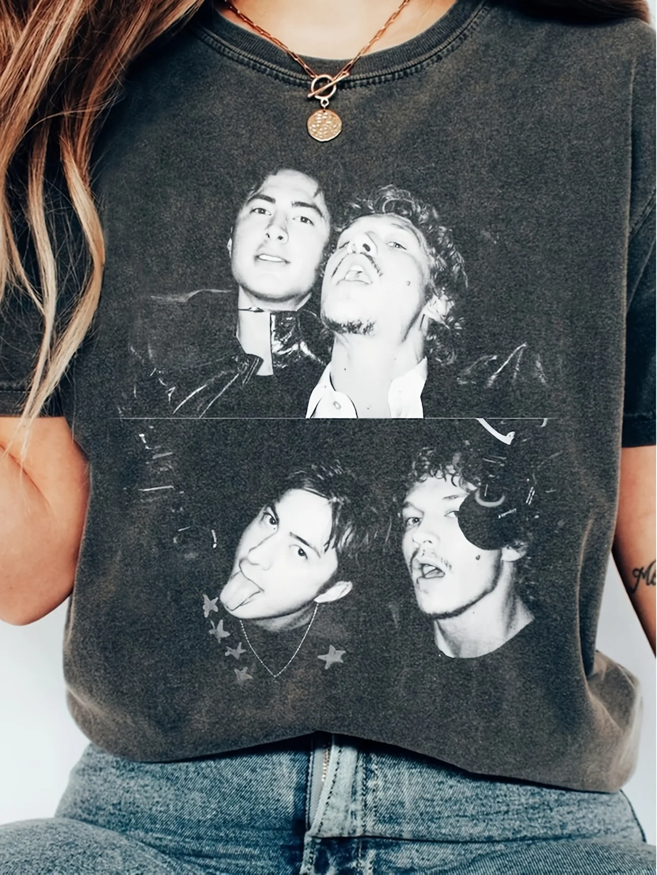 Shane and Ilya MM Booktok Romantic T-shirt Fierce Fight Ice Hockey Shirt Casual Geometry Love Top