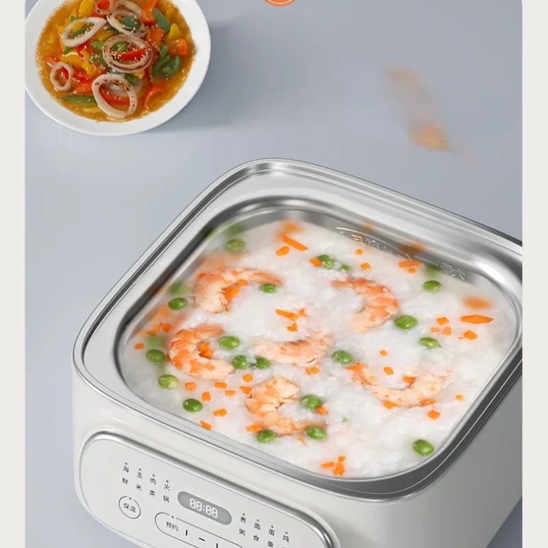 Stainless Steel Steamer Electric Steamer Multi-Functional Household Small Multi-Layer Large Capacity Steam Pot Cooking Pot