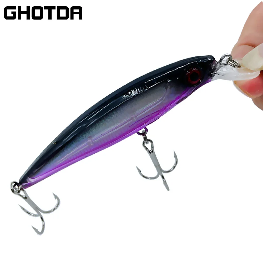 

GHOTDA Small Fish Bait 11cm 13.4g Goods for Fishing Sea Fishing Artificial Tackle Double Ring Sensitive and Strong