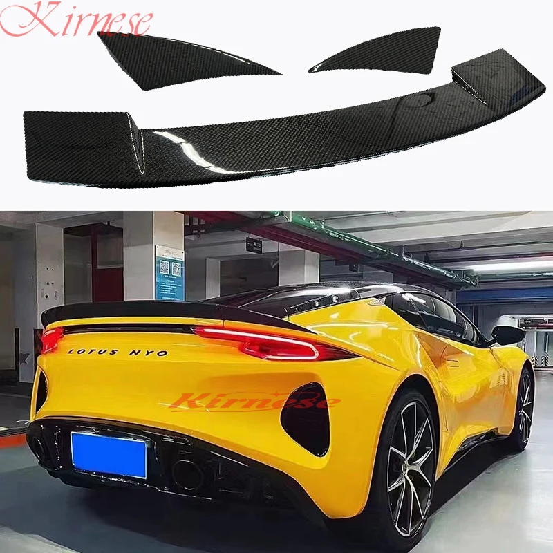 OD Style Carbon Fiber Rear Trunk Tail Boot Lip Wing Ducktail Wing spoiler Car Body Kit For Lotus Emira