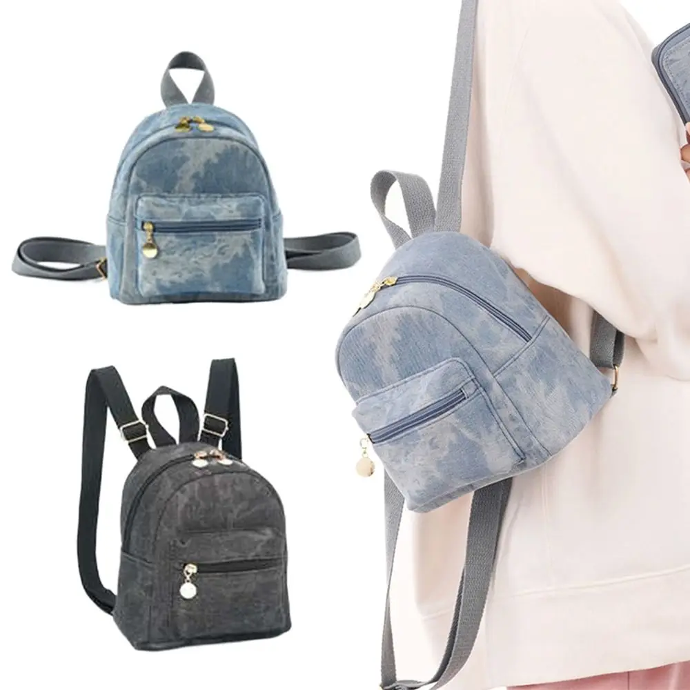 Denim Fashion Backpacks for Women Latest Trend Students School Bag Small Mini Rucksack Mochilas Para Mujer Bolsa Feminina