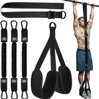 Pull Up Assistance Bands 300lbs Heavy Duty Resistance Bands with Adjustable Height Fabric Feet Rest for Home Gym Workouts