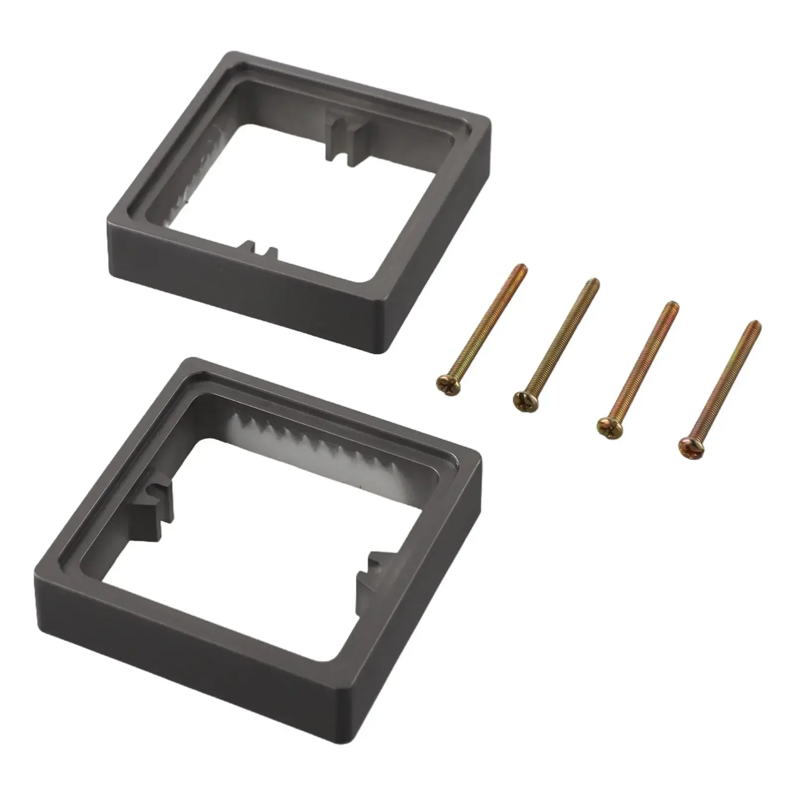 2pcs Square Spacer 10MM Single Socket Spacer 1 Gang Frame Plate With 4* Screws 2025 Hot Sale Brand. New And High Quality