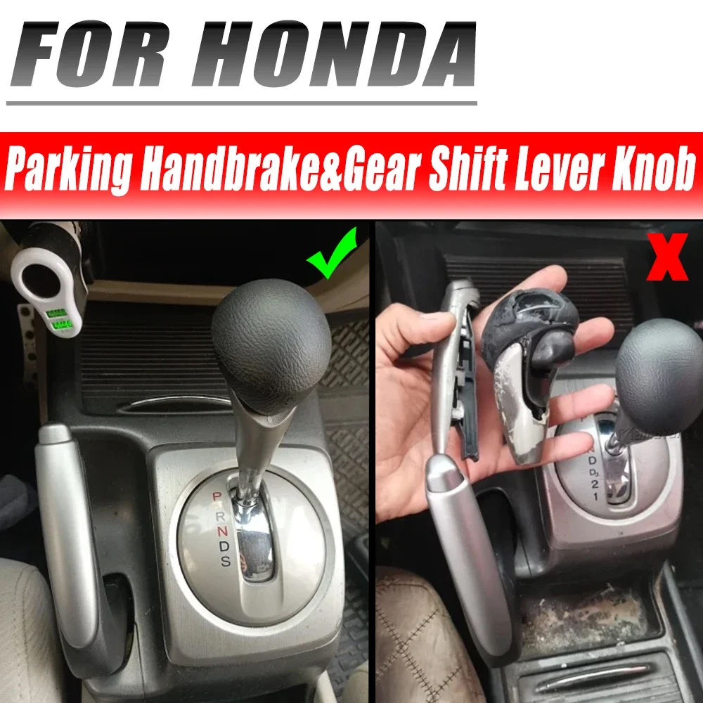 Brake Handle Gear Shift Knob Left Hand Drive Parking Handbrake For Honda Civic 2006-2008 2009 2010 2011 car styling