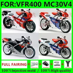 Motorcycle ABS Fairing Bodywork KIT Fit For Honda VFR400 NC30 1988 - 1992 1989 1990 1991 VFR 400 MC30 88 89 90 91 92 Fairings
