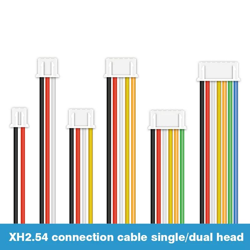 22AWG/60 Core Xh2.54 Silicone Wire Single Reservoir Double Reservoirs Terminal Wire Electrical Wire 2/3/4/5/6/7/8/9/10P