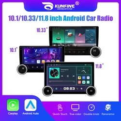 10.1/10.33/11.8Inch Diamond 2K Android 2Din Car Radio Multimedia Player Carplay Android Auto Wifi 4G GPS Navigation Car Audio BT
