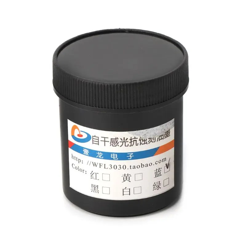 Photoresist Anti-etching Blue Paint 100g for PCB Dry Film Replacement Corrosion Resistance for Metal Anti-etching