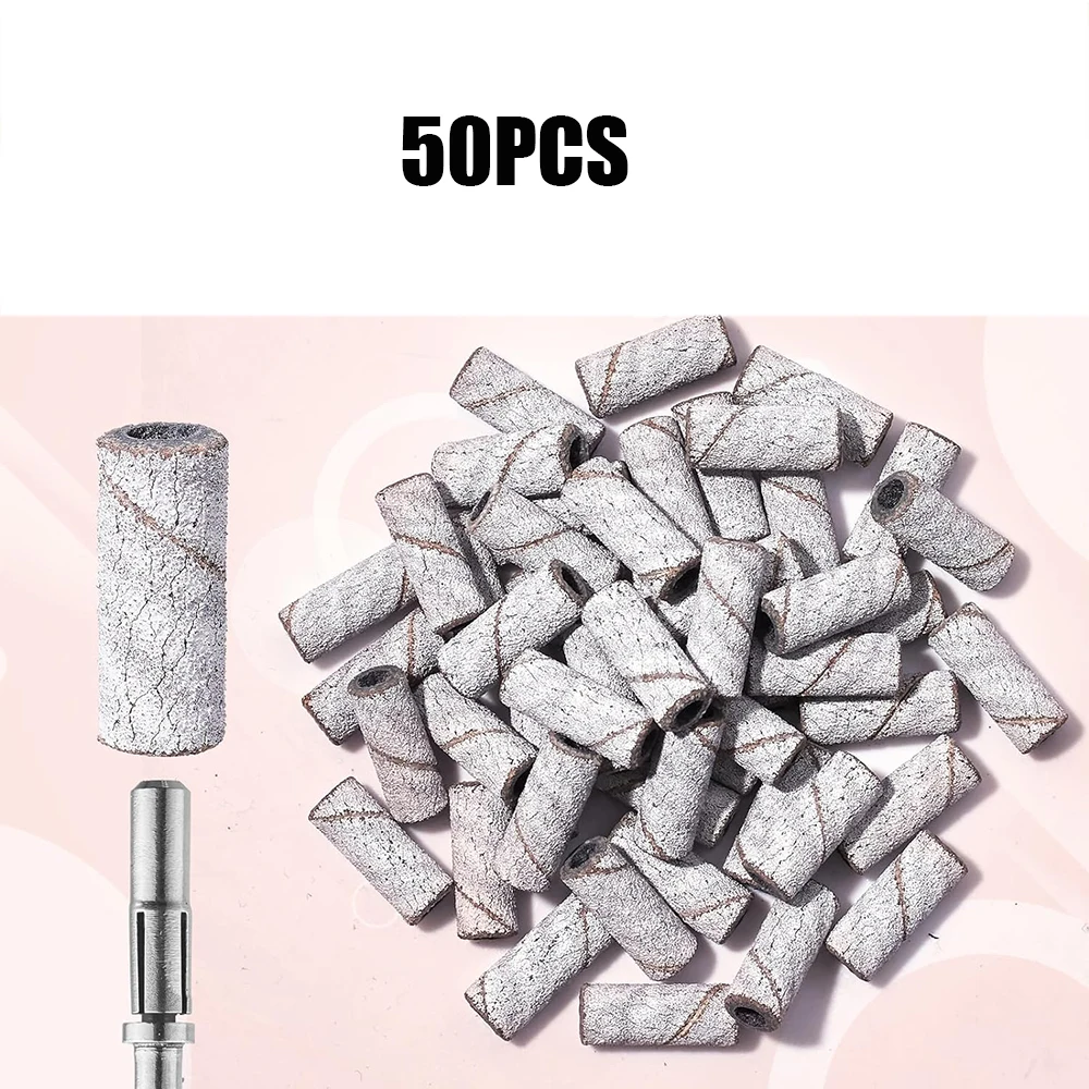 50pcs 3mm Small Nail Sanding Brands Nail Drill Bits Manicure Pedicure Cutter Nails Gel Removing Tools