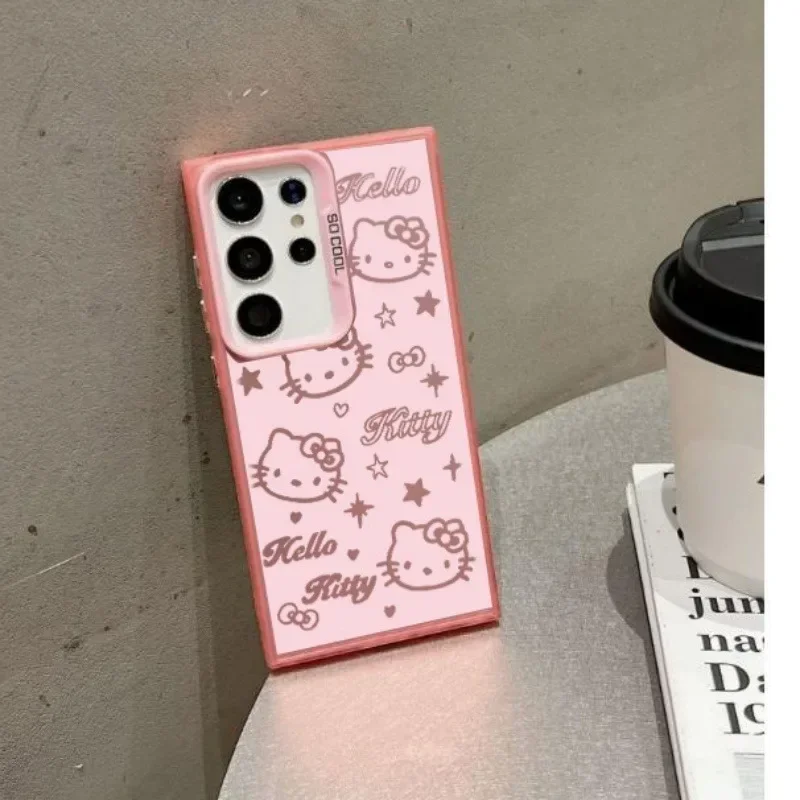 Etui Cute Hello Kitty Cover do Samsung Galaxy A55 A35 A54 A53 A34 A23 A24 A14 A15 A05 S25 S24 Ultra S23 S22 Plus S20 FE Funda