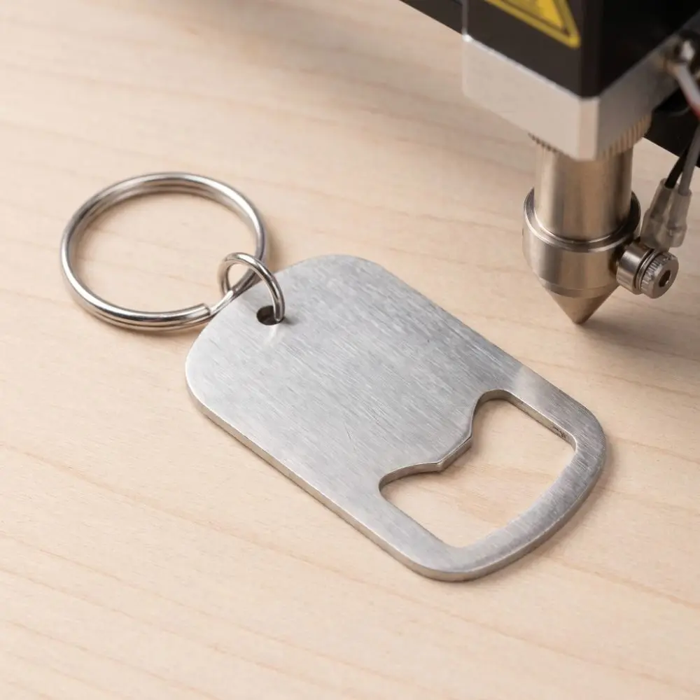 Stainless Steel Beer Bottle Opener Simple Drink Starter Bottle Opener Keychain Bag Hanging Portable Bottle Opener Daily Carry
