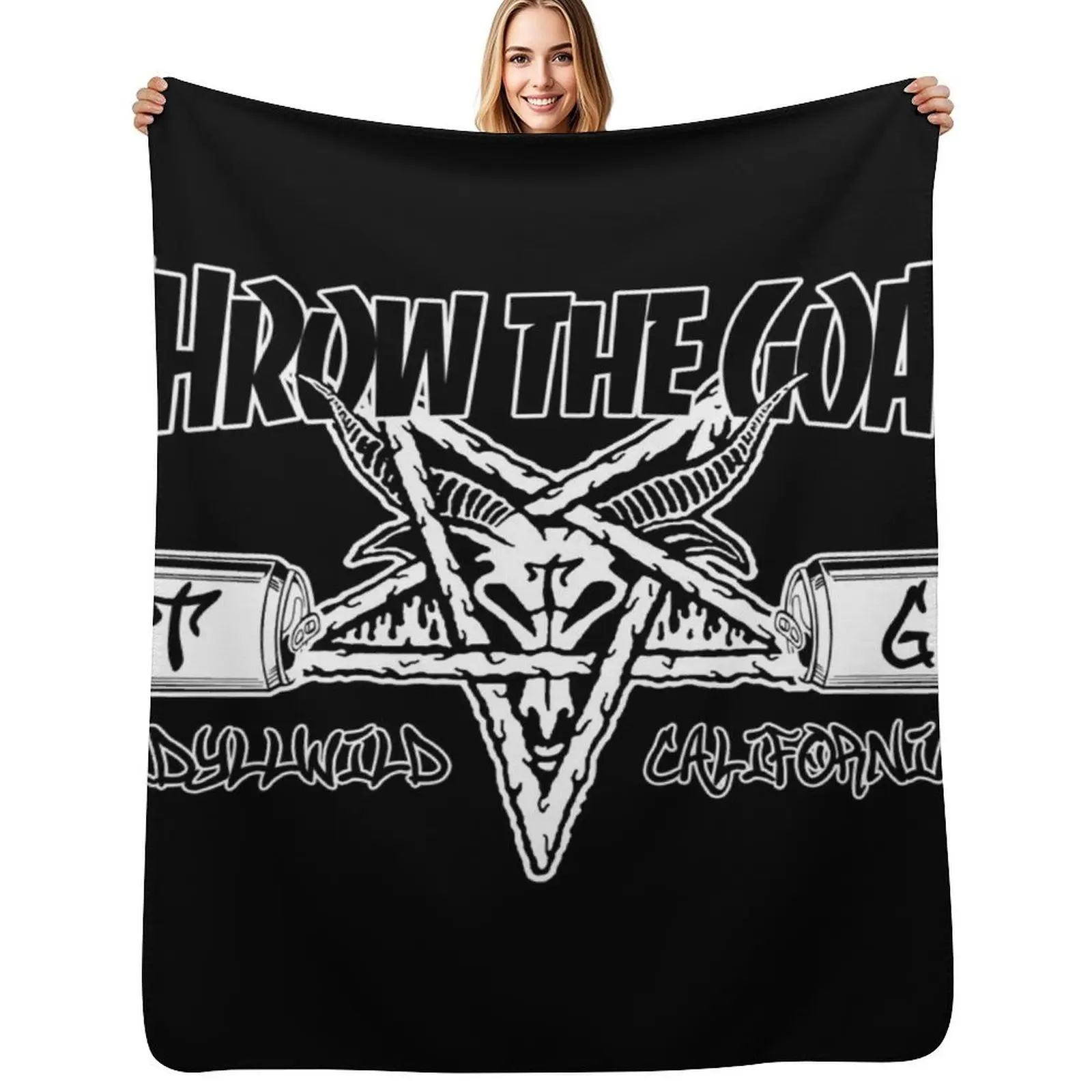 Throw The Goat - Thrash Goat Logo Throw Blanket Kid'S Comforter Picnic christmas gifts Blankets For Baby Beautifuls Blankets
