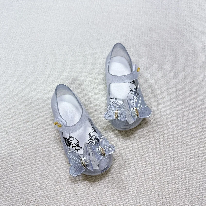 

Пляжные сандалии для девочек с бабочками, модная детская обувь популярного дизайна, милые сандалии принцессы для маленьких девочек, летняя милая обувь с героями мультфильмов