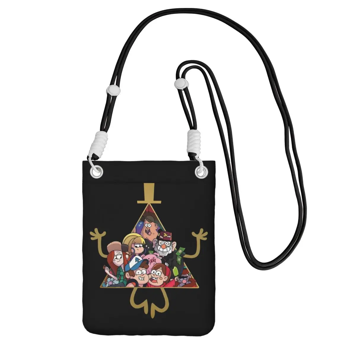 

Крутая сумка для мобильного телефона Gravity Falls на заказ для женщин и мужчин, сумка через плечо в стиле фэнтези, приключенческая сумка через плечо, парк развлечений, съемный ремень