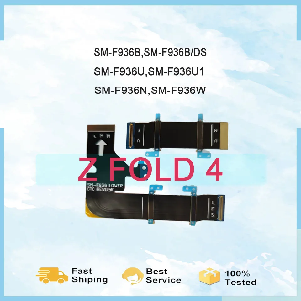 

1 Pair Spin Axis Flex Cable for Samsung Galaxy Z Fold4 SM-F936B Phone Flex Cable Repair Replacement Part