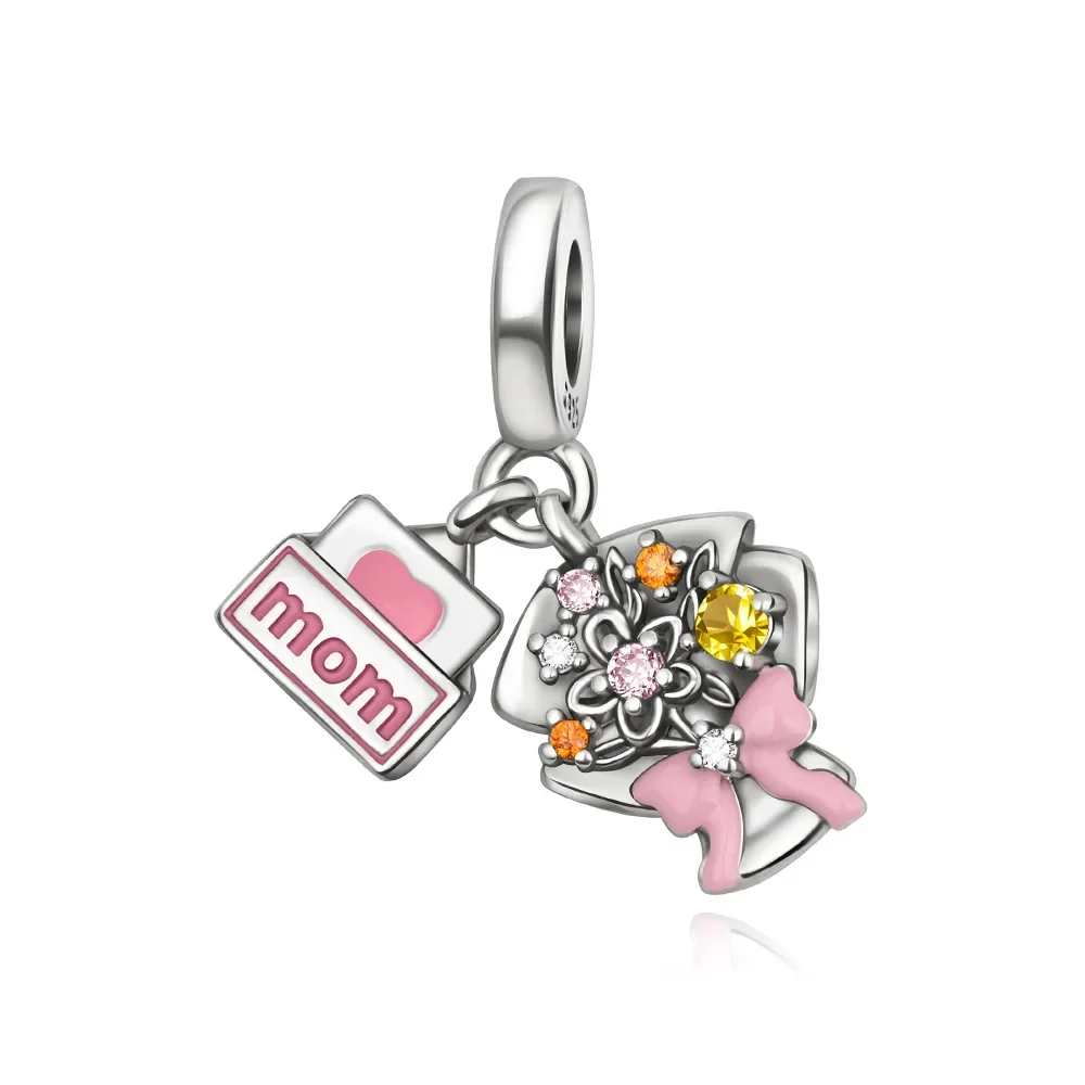 925 Sterling Silver Cute Teacup Charms Beads Fit Original Bracelets Bag Keychain Charms Beads Pendant Diy Women Jewelry Gift