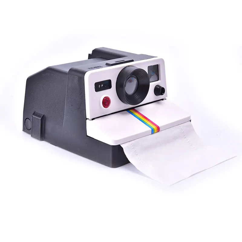 Retro Cute Camera Paper Towel Tube Creative Bathroom Roll Paper Box Paper Towel Draw Home Bathroom Decoration