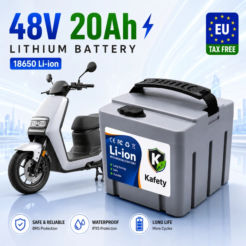 48V 20Ah 18650 Lithium-Akku für Elektrofahrrad E-Bike 250-3000W Motor Hochkapazitäts-Akku mit eingebautem BMS Lange Lebensdauer Schnelle Lieferung Polen EU-Lokallager