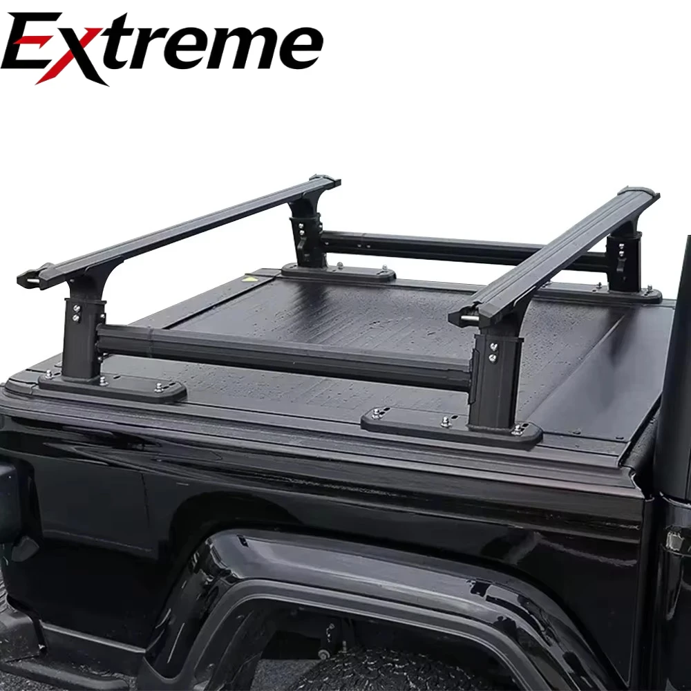 Universal Pickup Truck Roof Rack Platform Roll Bar for Toyota Tacoma Hilux Vigo Revo BYD Shark F150 GMC - Black