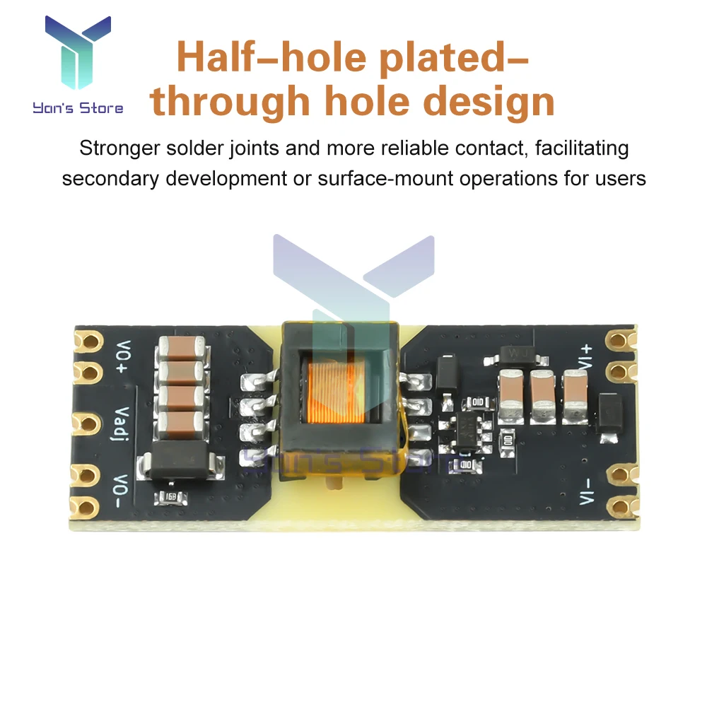 وحدة إمداد الطاقة المعزولة DC-DC محول 3-42 فولت المدخلات إلى 5 فولت 12 فولت وحدة تعزيز باك الناتج مع حماية ماس كهربائى