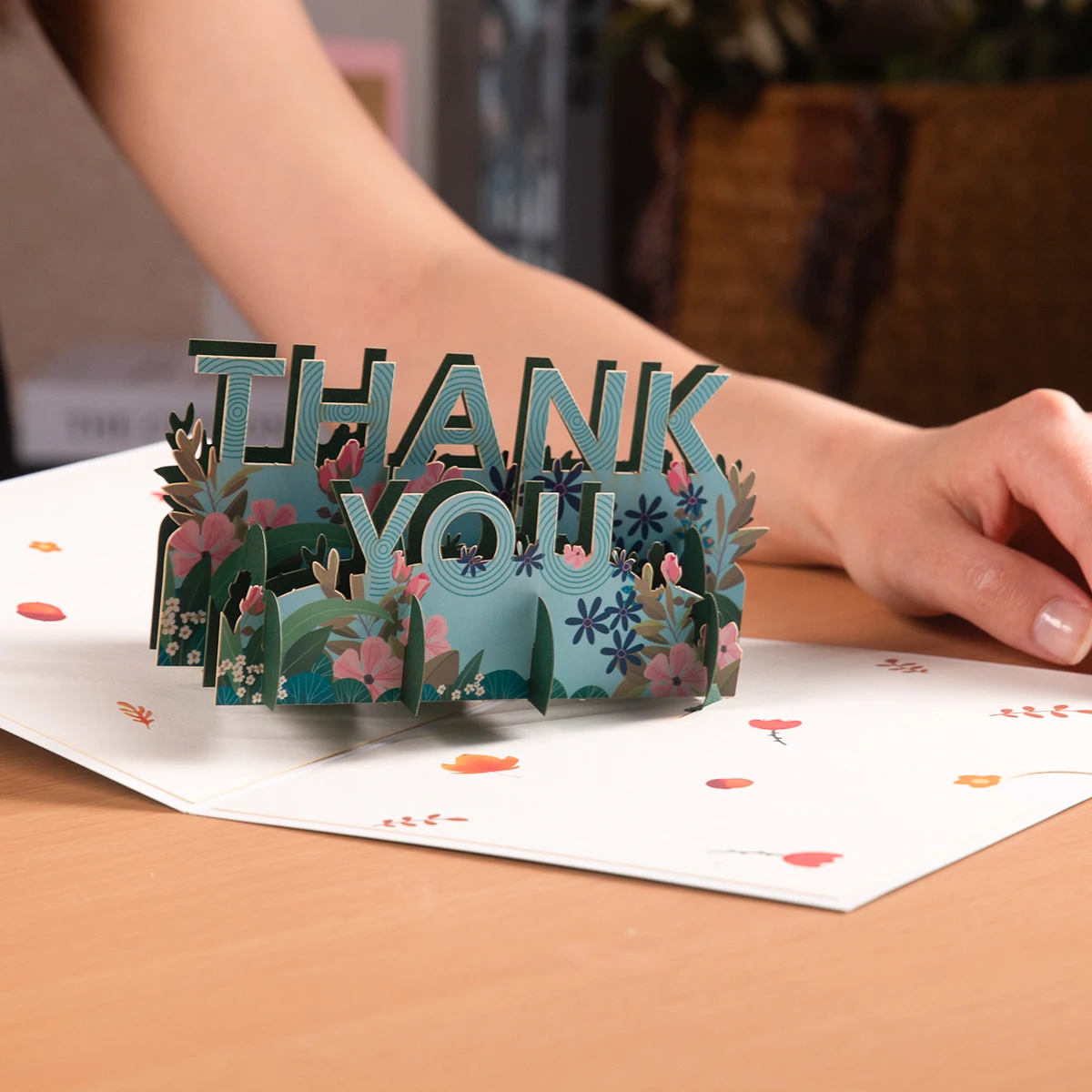 Thanksgiving Day Gift Card 3D Pop Up Give Thanks Thank You Greeting Cards