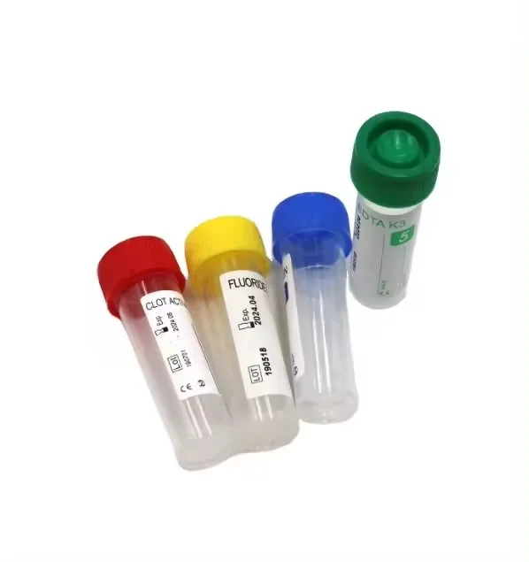 Amain Medical different colors caps disposable consumables 5ml non vacuum EDTA tube