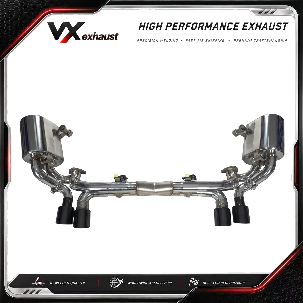 

VX for Porsche 911 997.2 Carrera / Carrera S 3.6L 3.8L High-Flow Valvetronic Mid-to-Rear Exhaust System