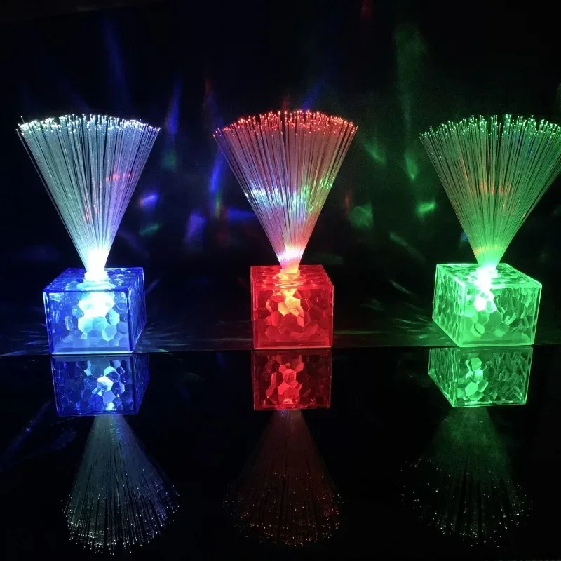 Bedside Atmosphere Lights Colorful Starry Sky Night Light Optic Fiber Lights Bedroom Sleep Romantic Star Night Light Fiber Optic