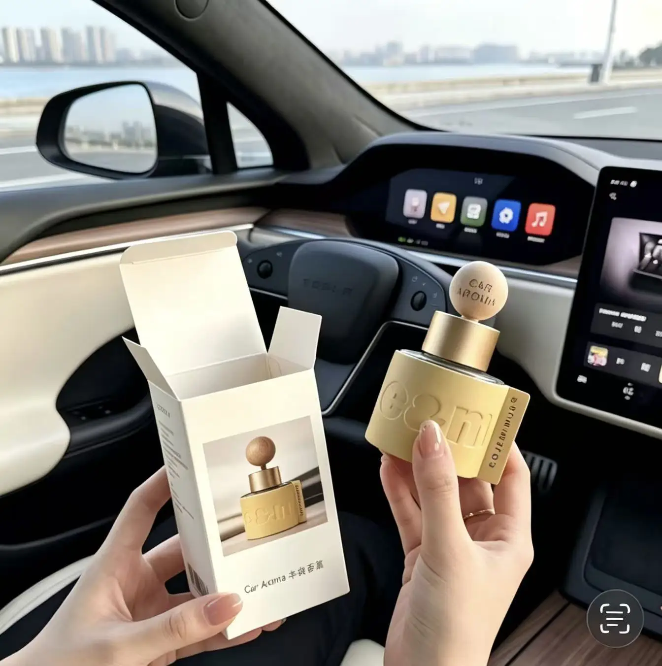 50ml+100ml Replenisher Car & Home Reed Diffuser, Auto & Household Aroma Set, Long Lasting Air Freshener Decoration