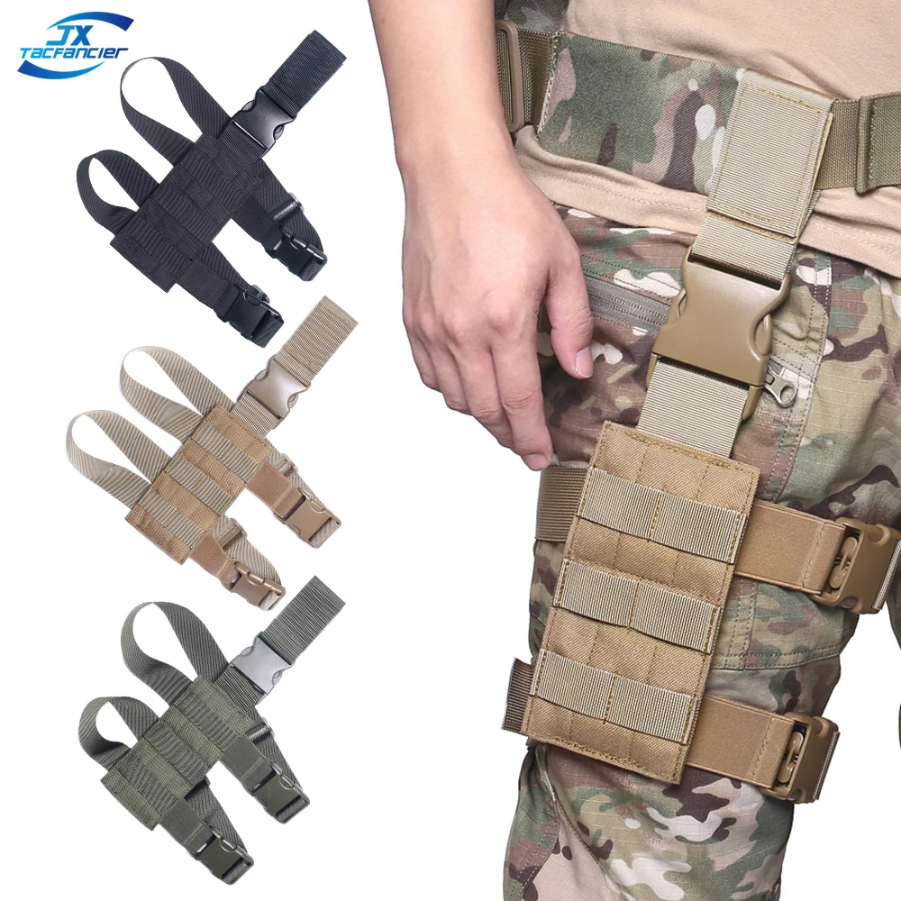 

Tactical Drop Leg Panel Platform Holster Hanger Thigh Load Bearing Molle System CS Wargame Airsoft Paintball Hunting Accessories