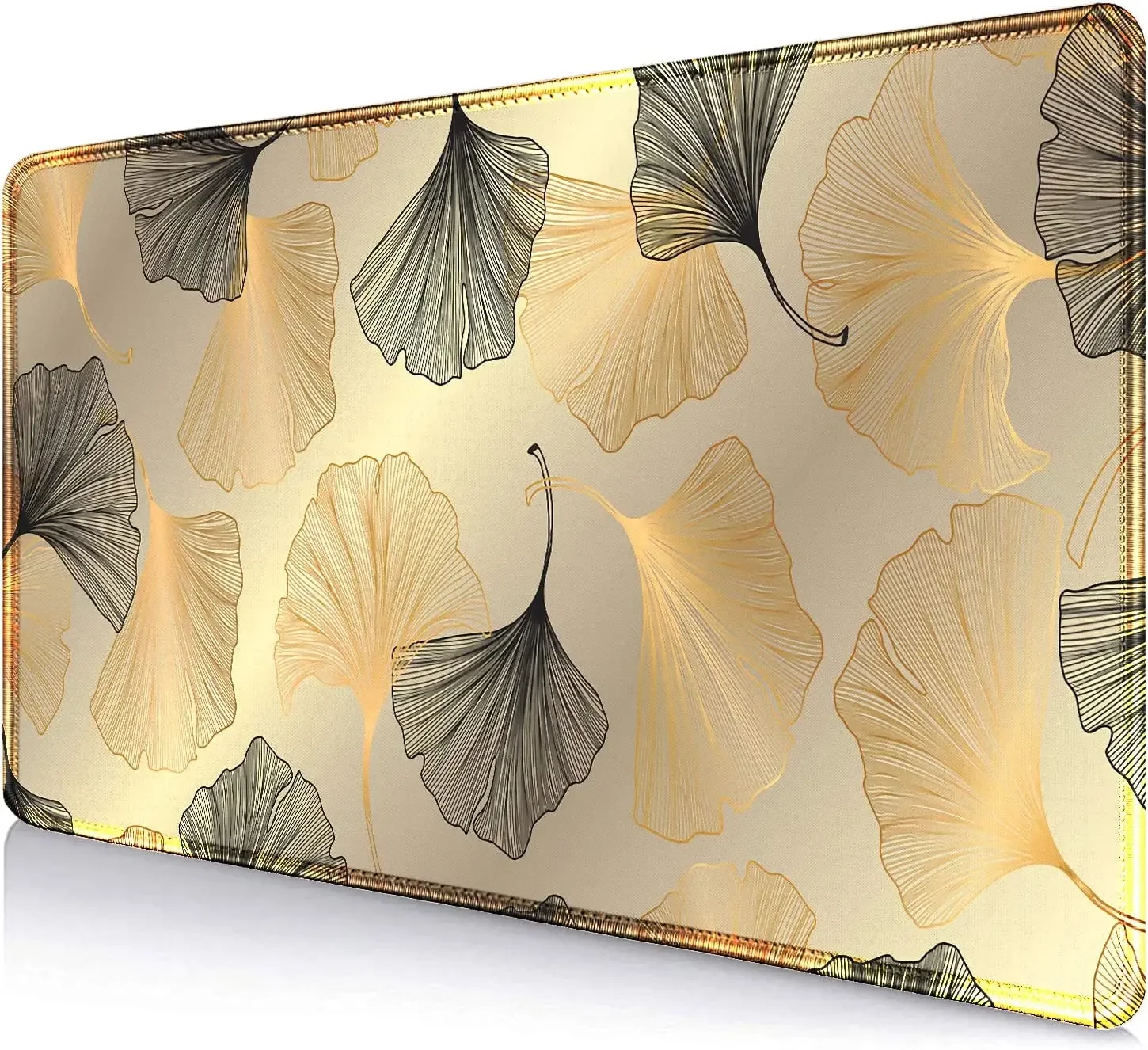 

Gaming Large Mouse Pad for Desk 35.4 x 15.7 Big Size Aesthetic Art Ginkgo Leaves Mouse Pads Long Non-Slip Rubber Base Mousepad